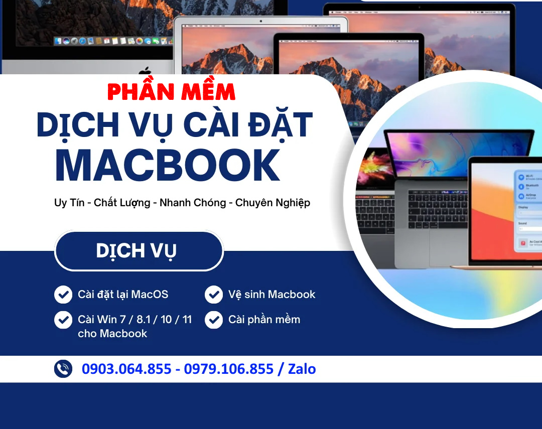 Dịch Vụ Cài đặt Macbook Tại Huyện Châu đức